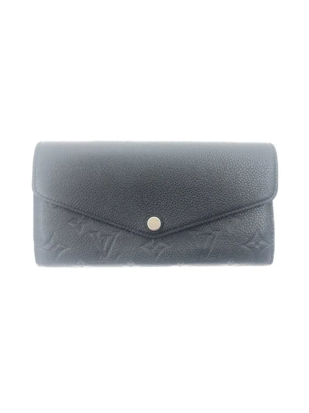 Louis Vuitton Monogram Empreinte Portefeuille Sarah Wallet Black